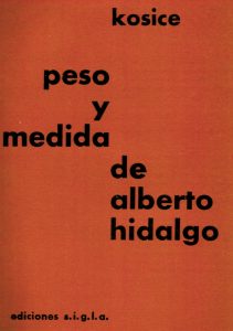 PESO Y MEDIDA DE ALBERTO HIDALGO