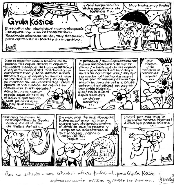 Caricatura de Kosice por Heredia