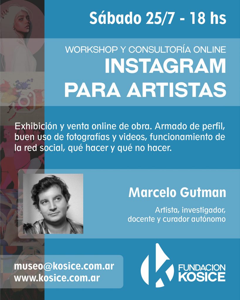 Nuevo workshop online: Instagram para artistas